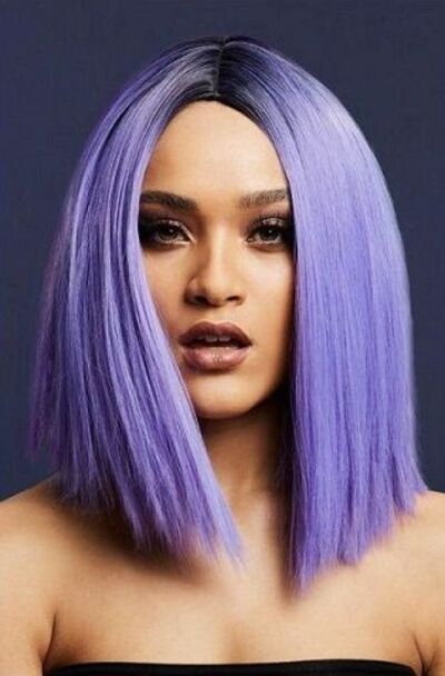 Фиолетовый парик "Кайли"