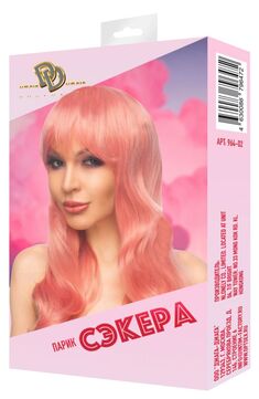 Розовый парик "Сэкера"