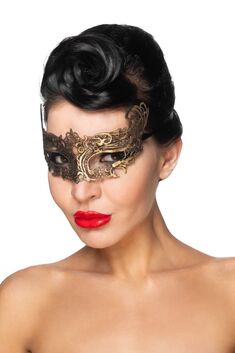 Золотистая карнавальная маска "Хассалех"